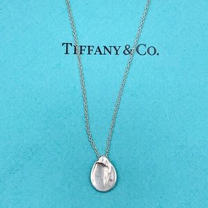 Authentic Tiffany & Co 925 Silver Elsa Peretti Madonna Pendant Necklace